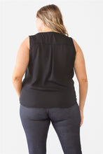 Load image into Gallery viewer, Plus Button Up Detail Sleeveless Top
