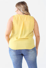 Load image into Gallery viewer, Plus Button Up Detail Sleeveless Top
