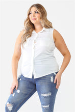 Load image into Gallery viewer, Plus Sleeveless Shirt Top
