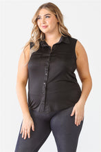 Load image into Gallery viewer, Plus Sleeveless Shirt Top
