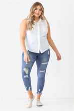 Load image into Gallery viewer, Plus Sleeveless Shirt Top
