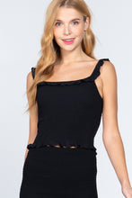 Load image into Gallery viewer, Smocking Ruffle Cami Woven Top
