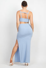 Load image into Gallery viewer, Cutouts Side Slit Maxi Dress
