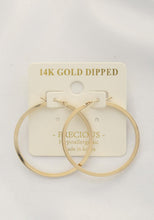 Load image into Gallery viewer, Square Edge Metal Hoop Earring
