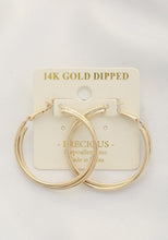 Load image into Gallery viewer, Double Hoop 14k Gold Dipped Earring
