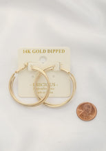 Load image into Gallery viewer, Double Hoop 14k Gold Dipped Earring
