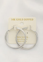 Load image into Gallery viewer, Double Hoop 14k Gold Dipped Earring
