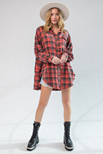 Load image into Gallery viewer, Mineral Washed Plaid Shirt

