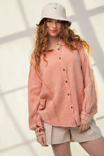 Load image into Gallery viewer, Mineral Washed Cotton Gauze Shirt

