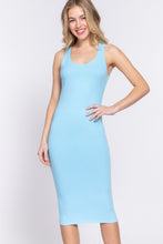 Load image into Gallery viewer, Racerback Sleeveless Midi Dress
