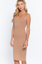 Load image into Gallery viewer, Racerback Sleeveless Midi Dress
