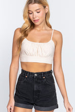 Load image into Gallery viewer, Back Ribbon Tie Cami Crop Top

