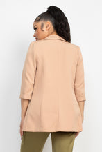 Load image into Gallery viewer, Open Front Notch Solid Jacket

