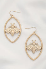 Load image into Gallery viewer, Bee Marquise Shape Dangle Earring
