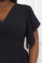 Load image into Gallery viewer, Ruffle Detailed Surplice Plus Size Midi Dress
