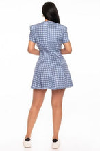 Load image into Gallery viewer, Houndstooth Chain-belt Dress
