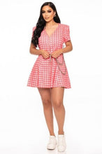 Load image into Gallery viewer, Houndstooth Chain-belt Dress
