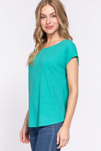 Load image into Gallery viewer, Short Dolman Slv Rib Knit Top
