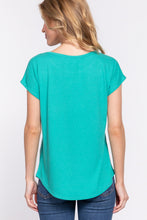 Load image into Gallery viewer, Short Dolman Slv Rib Knit Top
