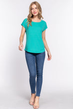 Load image into Gallery viewer, Short Dolman Slv Rib Knit Top
