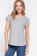 Load image into Gallery viewer, Short Dolman Slv Rib Knit Top
