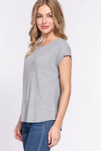 Load image into Gallery viewer, Short Dolman Slv Rib Knit Top
