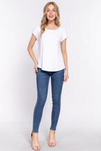 Load image into Gallery viewer, Short Dolman Slv Rib Knit Top
