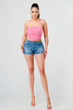 Load image into Gallery viewer, Luxe super stretch mesh layered corset bustier
