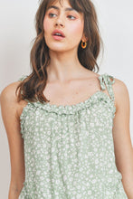 Load image into Gallery viewer, Ruffle detailed shirring peplum sleeveless top
