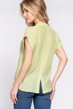 Load image into Gallery viewer, Dolman Slv Button Down Woven Top
