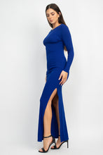 Load image into Gallery viewer, Side Slit Bodycon Maxi Dress

