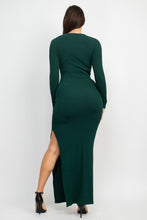 Load image into Gallery viewer, Side Slit Bodycon Maxi Dress
