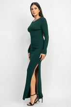 Load image into Gallery viewer, Side Slit Bodycon Maxi Dress
