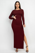Load image into Gallery viewer, Side Slit Bodycon Maxi Dress
