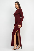 Load image into Gallery viewer, Side Slit Bodycon Maxi Dress
