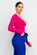 Load image into Gallery viewer, Side Ruched Square Neck Top
