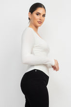 Load image into Gallery viewer, Side Ruched Square Neck Top
