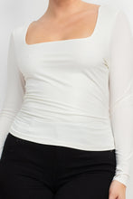 Load image into Gallery viewer, Side Ruched Square Neck Top
