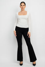 Load image into Gallery viewer, Side Ruched Square Neck Top
