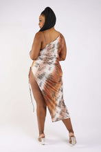 Load image into Gallery viewer, One Shoulder Dress With High Slit
