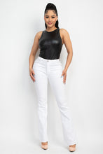 Load image into Gallery viewer, Faux Leather Sleeveless Bodysuit
