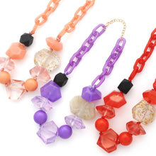 Load image into Gallery viewer, Chunky Beaded Oval Link Necklace
