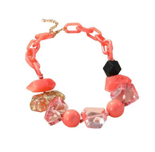 Load image into Gallery viewer, Chunky Beaded Oval Link Necklace
