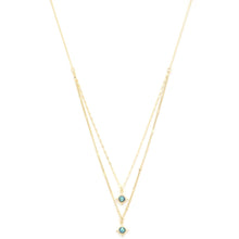Load image into Gallery viewer, Double Star Crystal Layered Necklace
