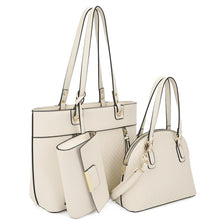 Load image into Gallery viewer, 3in1 Smooth Texture Pattern Tote Bag With Handle Bag And Clutch Set

