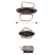 Load image into Gallery viewer, 3in1 Smooth Texture Pattern Tote Bag With Handle Bag And Clutch Set
