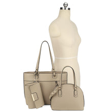 Load image into Gallery viewer, 3in1 Smooth Texture Pattern Tote Bag With Handle Bag And Clutch Set
