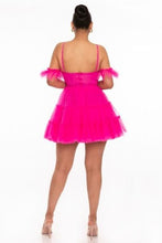 Load image into Gallery viewer, Off-the-shoulder Puff Mini Dress
