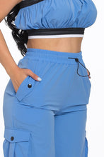 Load image into Gallery viewer, Solid Tube Crop Top &amp; Cargo
