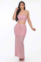Load image into Gallery viewer, Sxy Back Sequin Maxi Dress
